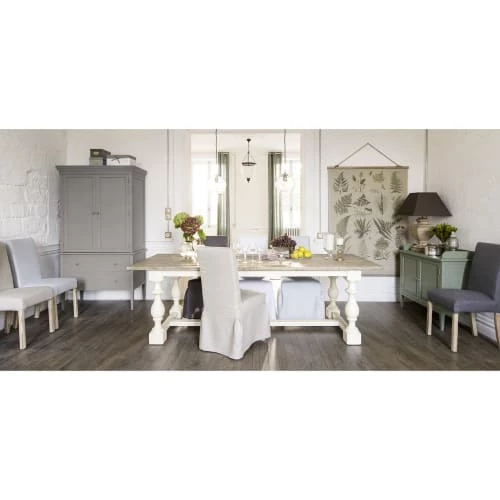 Maisons Du Monde Housses De Chaises Et Galettes De Chaises Housse Longue De Chaise En Coton Gris Clair 5 Maisons Du Monde Housses De Chaises Et Galettes De Chaises Housse Longue De Chaise En Coton Gris Clair – Image 3
