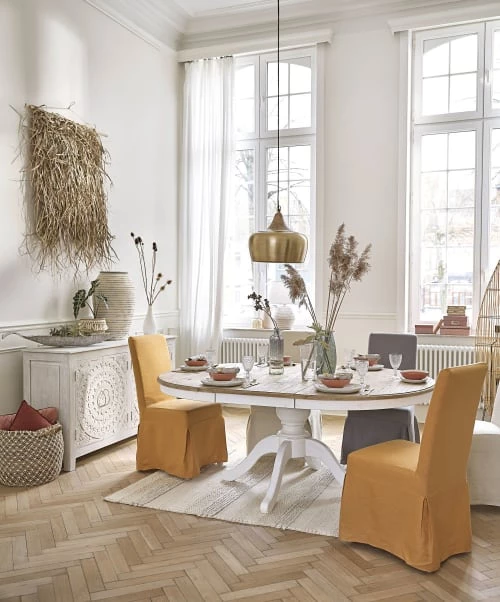 Maisons Du Monde Housses De Chaises Et Galettes De Chaises Housse Longue De Chaise En Lin Lavé 6 Maisons Du Monde Housses De Chaises Et Galettes De Chaises Housse Longue De Chaise En Lin Lavé – Image 4