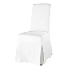 Maisons Du Monde Housses De Chaises Et Galettes De Chaises Housse Longue De Chaise En Lin Lavé Blanche 13 Maisons Du Monde Housses De Chaises Et Galettes De Chaises Housse Longue De Chaise En Lin Lavé Blanche -Housses de canapé Soldes housse longue de chaise en lin lave blanche margaux 1000 6 21 147498 0 1