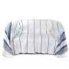 Fouta Futée Housses De Canapé Jeté De Canapé Coton Fond Blanc Rayures Bleu 200 X 300 -Housses de canapé Soldes jete de canape coton fond blanc rayures bleu 200 x 300