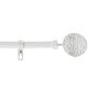 Douceur D'Intérieur Accessoires Rideaux Et Stores Kit Tringle Extensible Patine Blanc/or 120 à 210cm -Housses de canapé Soldes kit tringle extensible patine blanc or 120 a 210cm 1