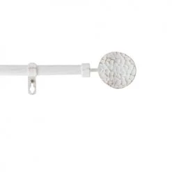 Douceur D'Intérieur Accessoires Rideaux Et Stores Kit Tringle Extensible Patine Blanc/or 120 à 210cm
