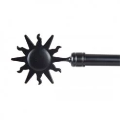 Wadiga Accessoires Rideaux Et Stores Tringle à Rideaux Extensible Métal Noir Soleil 120 à 210cm